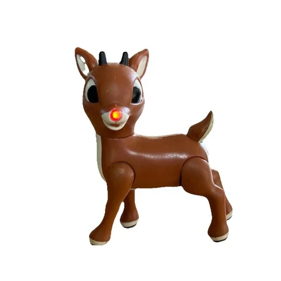 Rudolph The Red Nosed Reindeer 50th Anniversary ‎ Talking Figures New Batteries - Picture 4 of 7